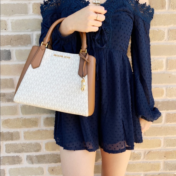 Michael Kors satchel Vanilla MK - Picture 2 of 7